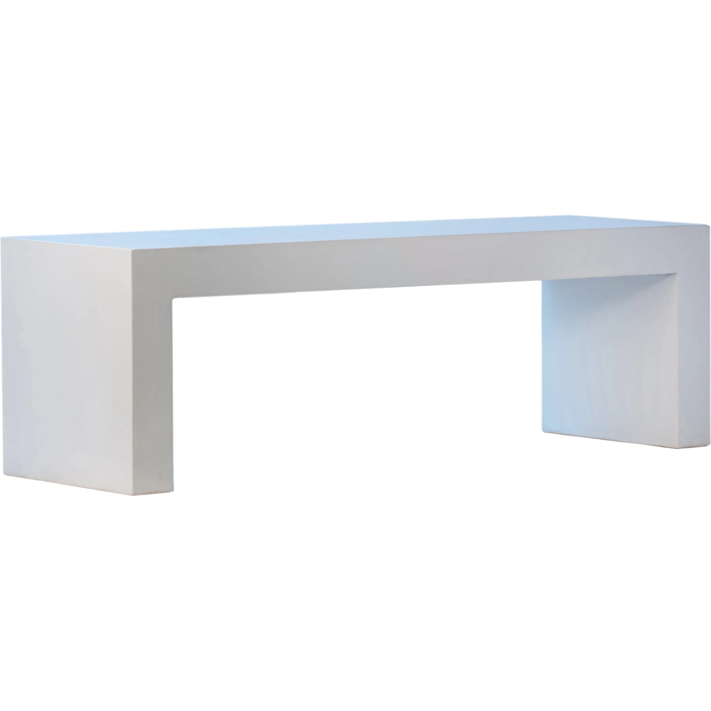 004 SI-1924456 | Additional Silo | Kay Indoor/Outdoor Concrete Bench by Arch & Plane in white. Made from concrete in a modern style.