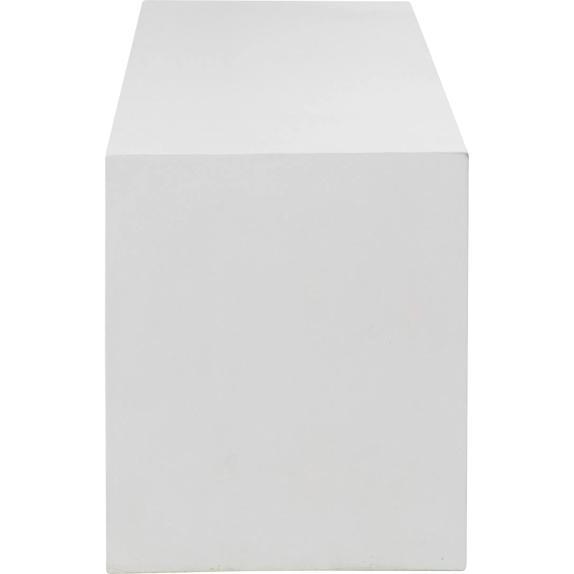 Kay Indoor/Outdoor Concrete Bench by Arch & Plane in white. Made from concrete in a modern style.