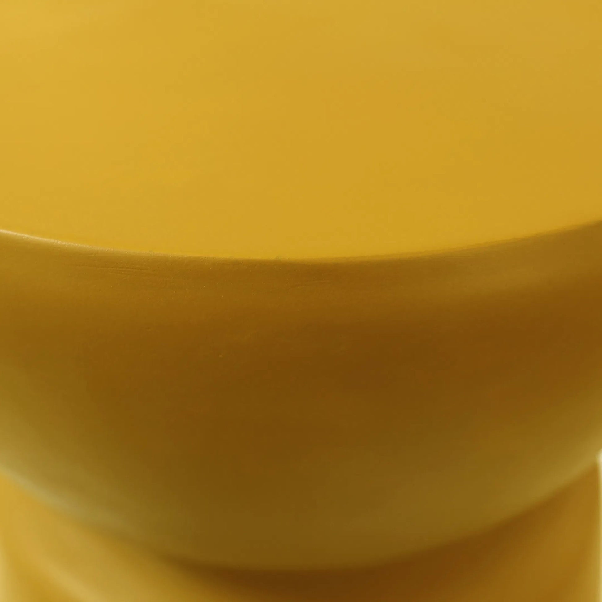 Olaf End Table by Arch & Plane in yellow. Made from lightweight concrete in a eclectic & global style.