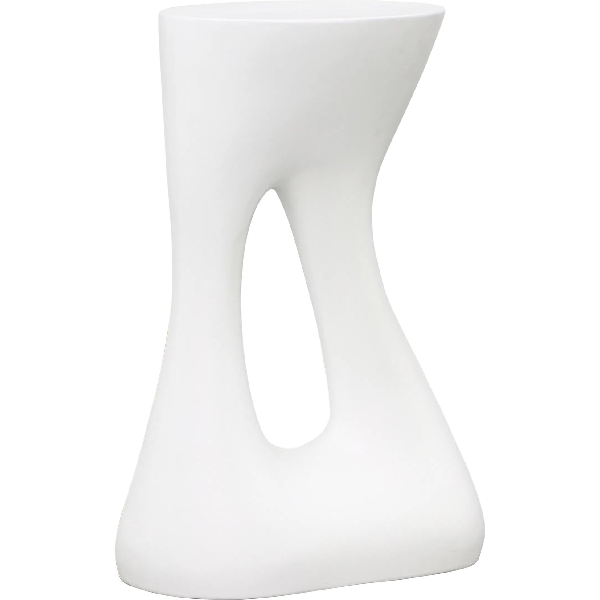 Arch Side Table by Arch & Plane in white. Made from lightweight concrete in a modern style.
