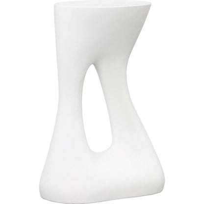 Arch Side Table by Arch & Plane in white. Made from lightweight concrete in a modern style.