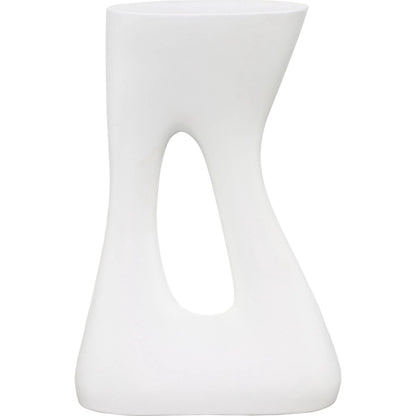Arch Side Table by Arch & Plane in white. Made from lightweight concrete in a modern style.