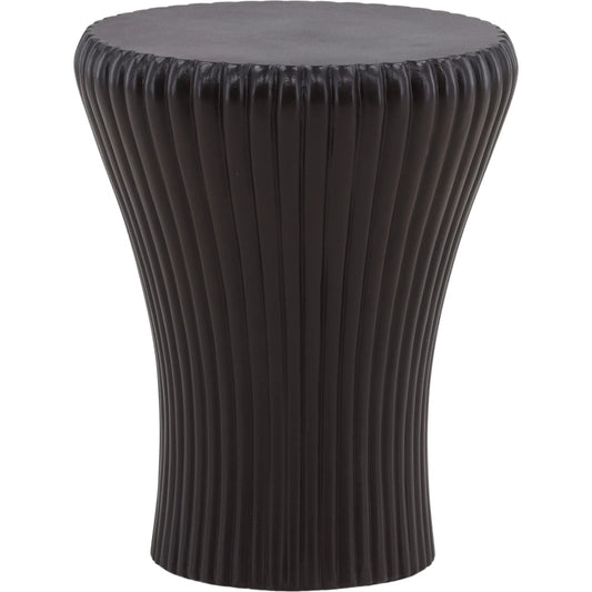 Violette Outdoor Stool by Arch & Plane in lava. Made from lightweight concrete in a unique style.
