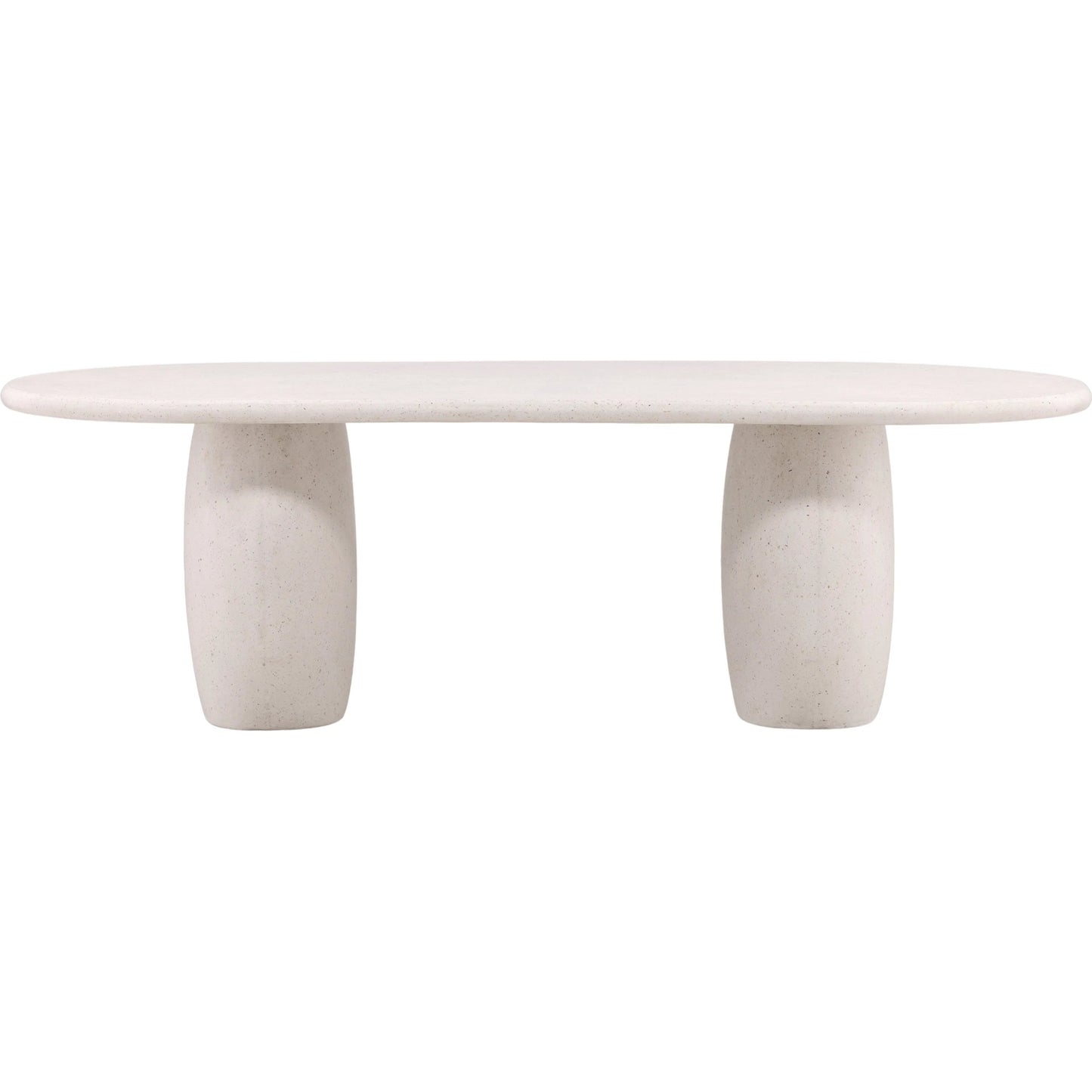 002 SI-2532892 | Additional Silo | Quincy Outdoor Dining Table by Arch & Plane in ivory. Made from lightweight concrete terrazzo in a unique style.