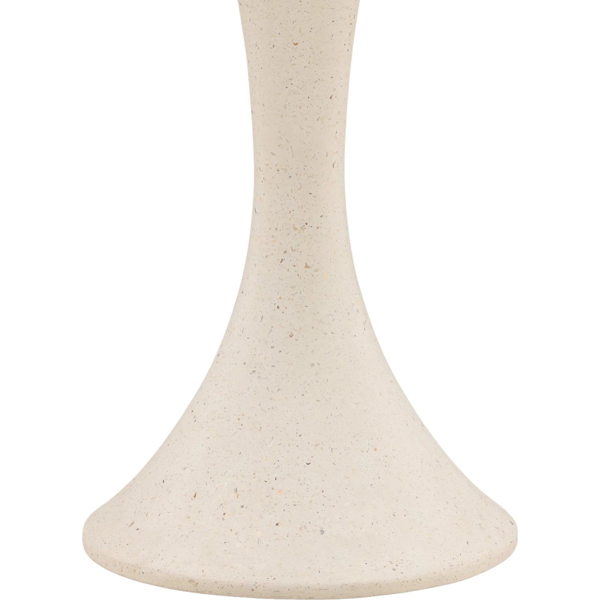 Renata Outdoor Bar Table by Arch & Plane in ivory. Made from lightweight concrete terrazzo in a unique style.