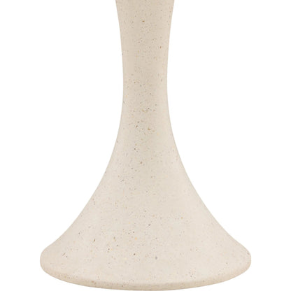 Renata Outdoor Bar Table by Arch & Plane in ivory. Made from lightweight concrete terrazzo in a unique style.