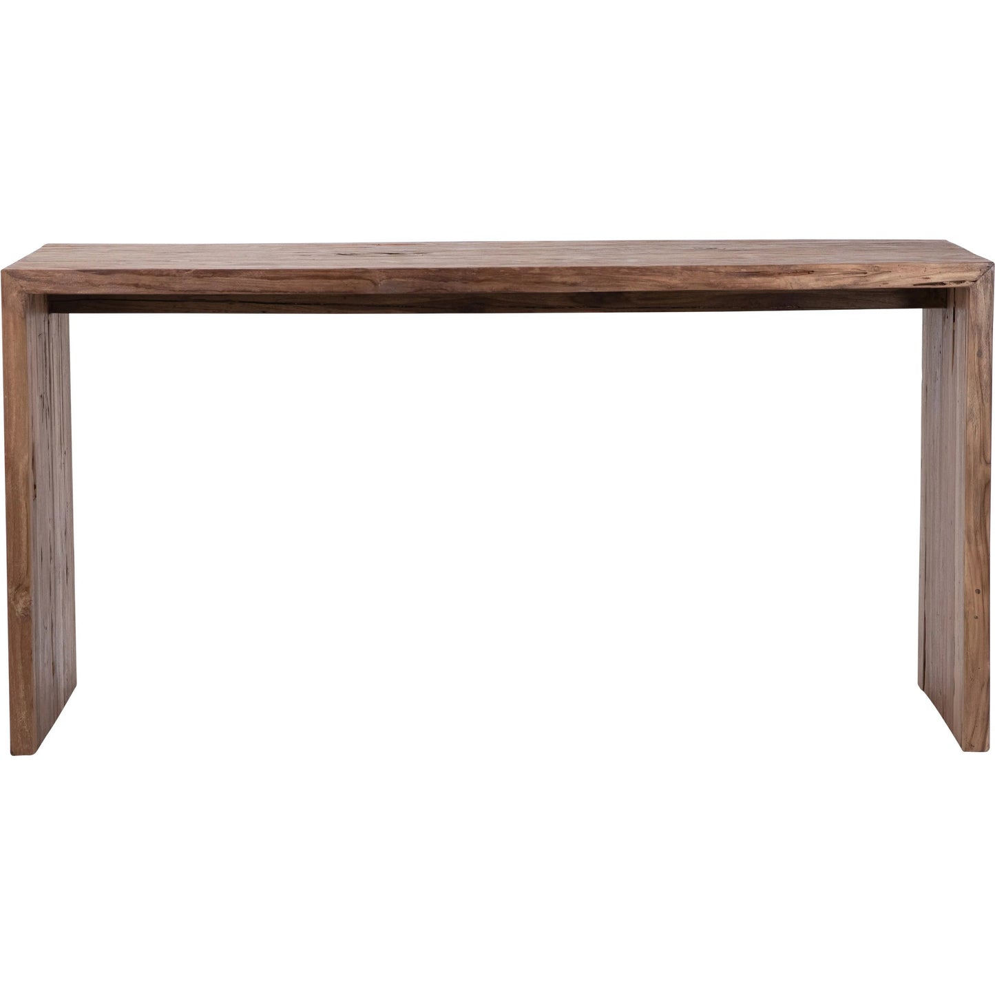 002 SI-1924462 | Additional Silo | Alaina Rectangular Reclaimed Teak Waterfall Writing Desk by Arch & Plane in medium brown and rustic finish. Made from reclaimed teak in a modern style.