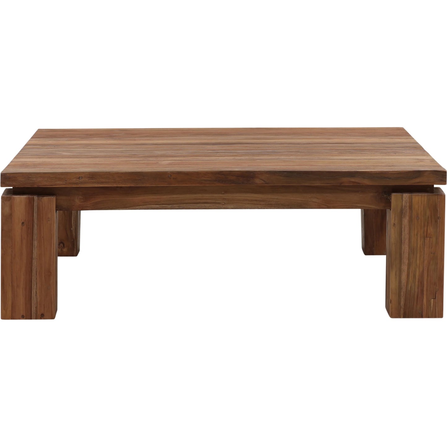 002 SI-2350686 | Additional Silo | Micah Coffee Table by Arch & Plane in medium brown. Made from reclaimed teak wood in a transitional style.