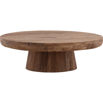 Reyna Coffee Table by Arch & Plane in natural. Made from reclaimed teak wood in a transitional style.