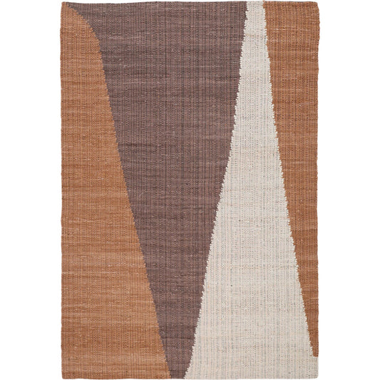 Rosalinda Rug by Arch & Plane in brown multicolor. Made from handwoven cotton in a unique style.