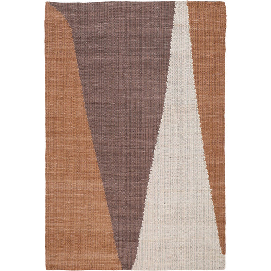 Rosalinda Rug by Arch & Plane in brown multicolor. Made from handwoven cotton in a unique style.