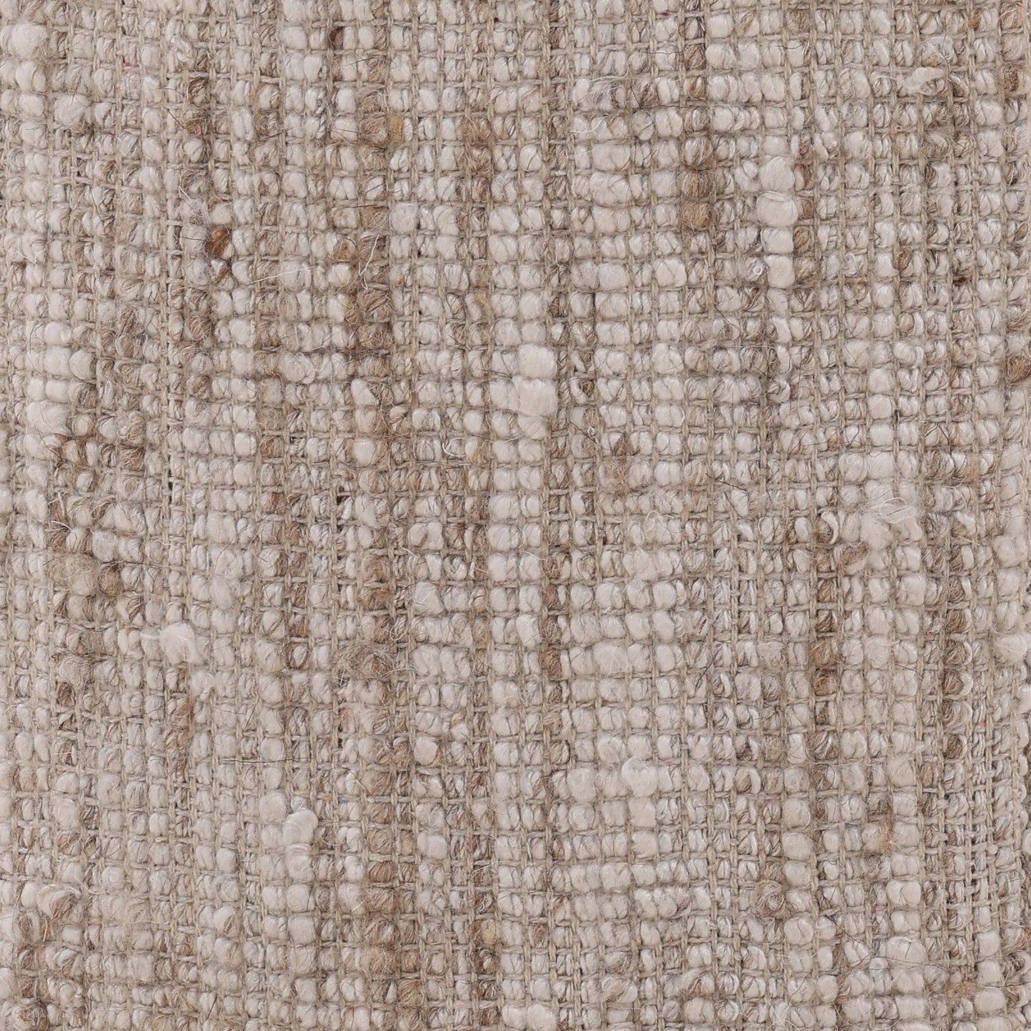 002 SI-2350699 | Closeup | Florrie Stool by Arch & Plane in beige. Made from hand spun yarn in a rustic style.