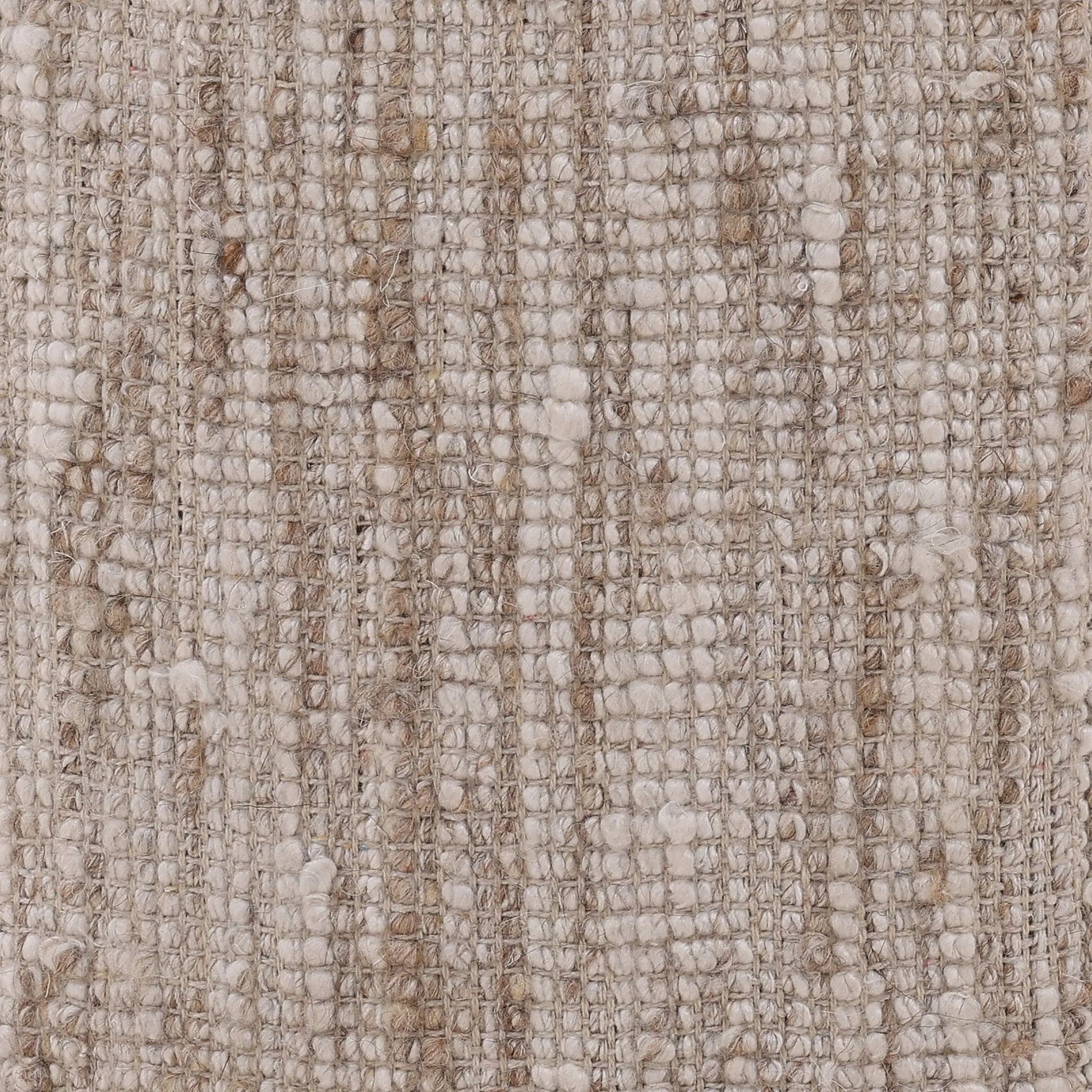 Florrie Stool by Arch & Plane in beige. Made from hand spun yarn in a rustic style.