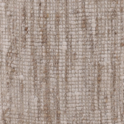Florrie Stool by Arch & Plane in beige. Made from hand spun yarn in a rustic style.