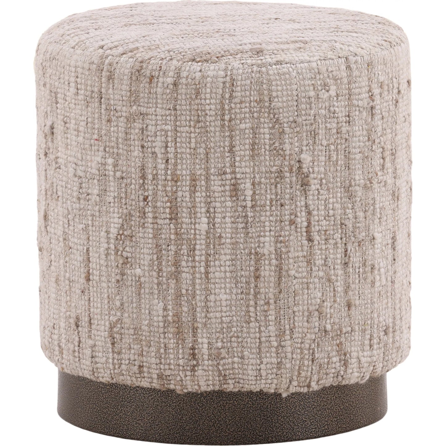 001 SI-2350699 | Primary Silo | Florrie Stool by Arch & Plane in beige. Made from hand spun yarn in a rustic style.