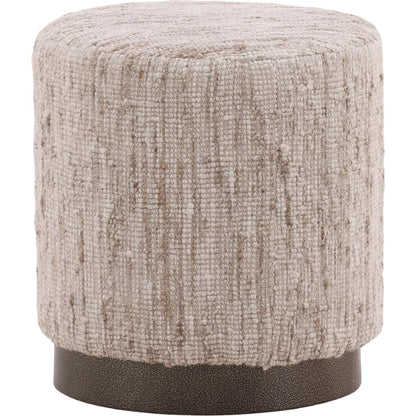 Florrie Stool by Arch & Plane in beige. Made from hand spun yarn in a rustic style.