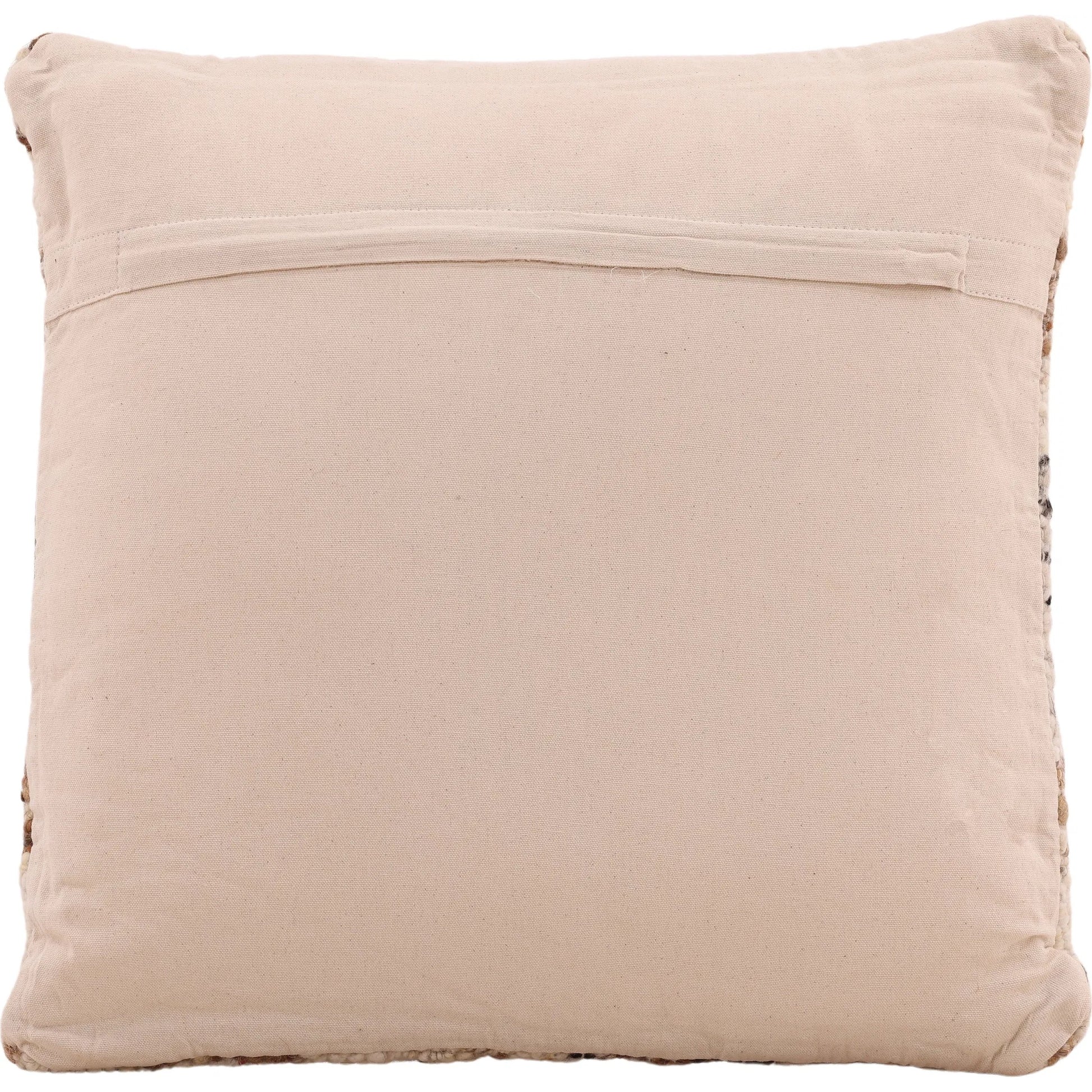 Isamar Pillow by Arch & Plane in brown. Made from jute, wool cover in a rustic style.