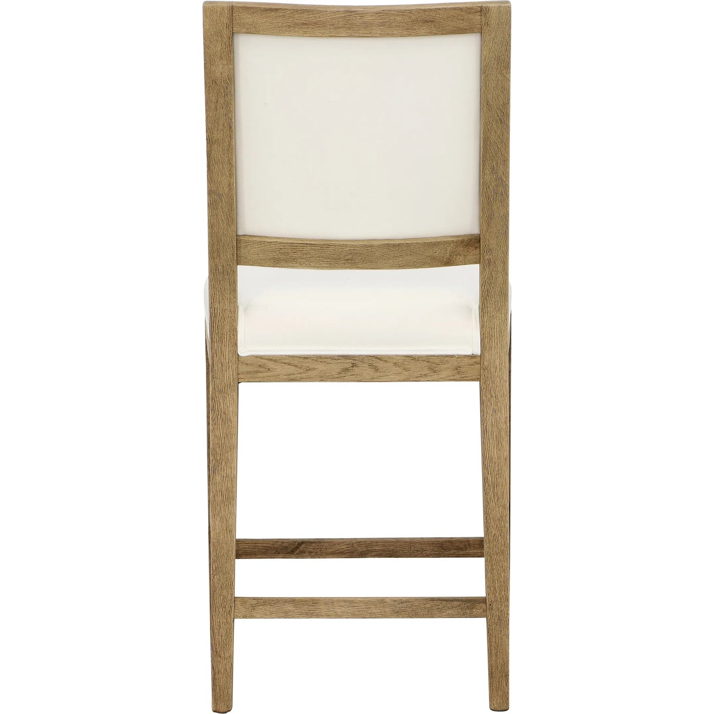 004 SI-2350710 | Additional Silo | Corey Counter Stool by Arch & Plane in natural warm wash frame, white upholstery. Made from solid oak wood frame, cotton blend upholstery in a transitional style.