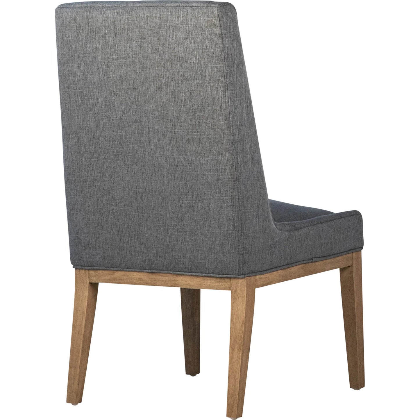 004 SI-2350732 | Additional Silo | Eva Dining Chair by Arch & Plane in grey upholstery, natural wood finish. Made from cotton blend upholstery, rubberwood legs in a transitional style.