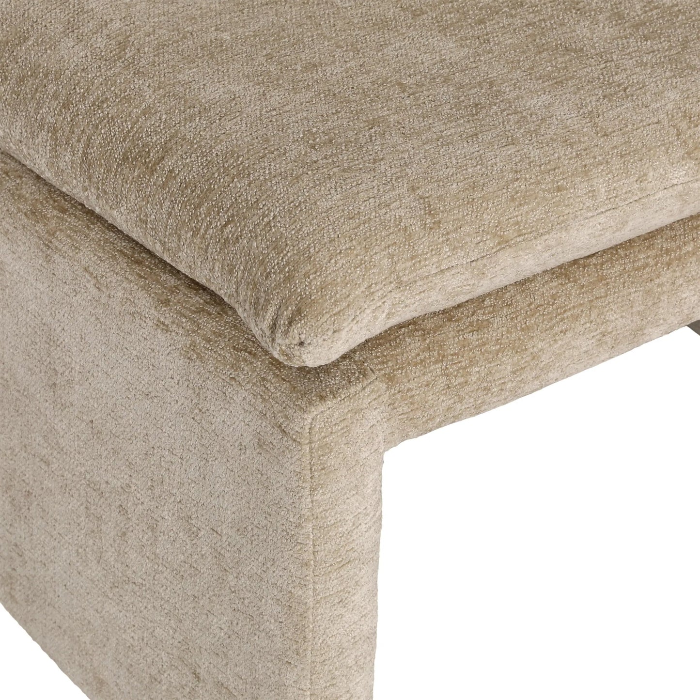 005 SI-2350755 | Closeup | Deidre Occasional Chair by Arch & Plane in sand. Made from polyester blend upholstery, solid pine wood in a transitional style.