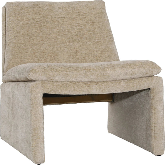Gisella Occasional Chair by Arch & Plane in sand. Made from polyester blend upholstery, solid pine wood in a transitional style.