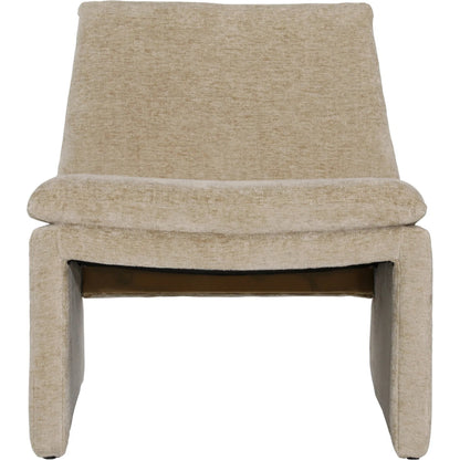 Deidre Occasional Chair by Arch & Plane in sand. Made from polyester blend upholstery, solid pine wood in a transitional style.