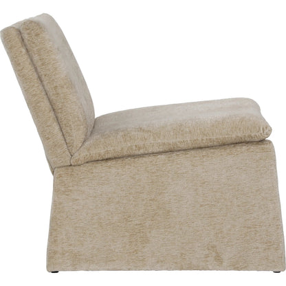 Deidre Occasional Chair by Arch & Plane in sand. Made from polyester blend upholstery, solid pine wood in a transitional style.