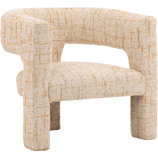 Bowie Occasional Chair by Arch & Plane in sonoma ginger. Made from tweed fabric, select hardwood frame in a unique style.