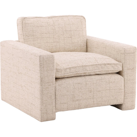 Jax Occasional Chair by Arch & Plane in sonoma fog. Made from tweed fabric in a transitional style.