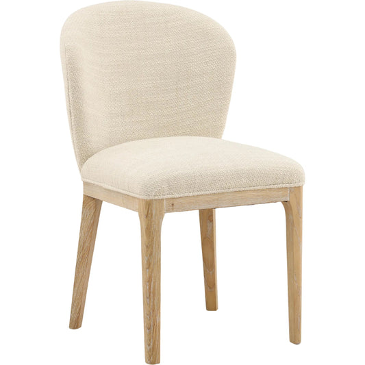Kaelin Dining Chair by Arch & Plane in cienega oatmeal, light natural. Made from polyester blend fabric, solid ash wood in a unique style.
