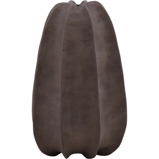 Gwynn Vase by Arch & Plane in brown. Made from terracotta in a unique style.