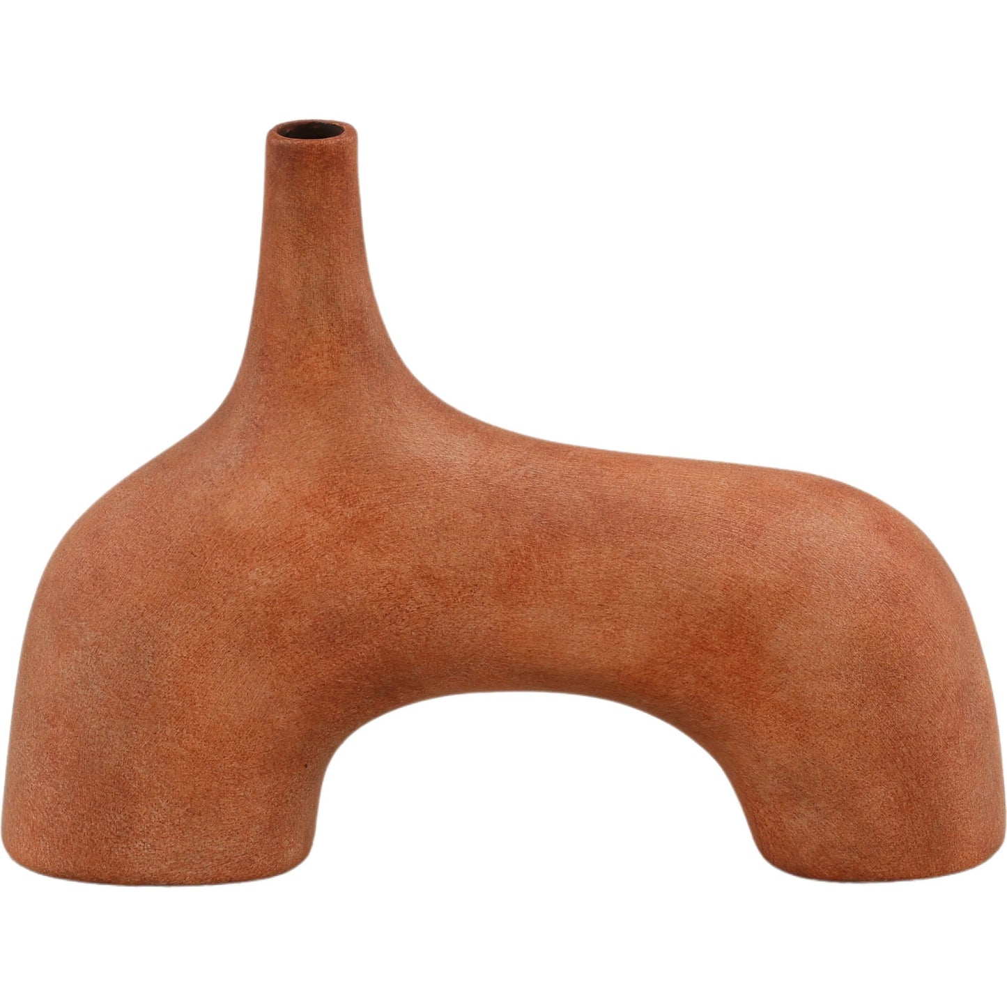 005 SI-2532902 | Additional Silo | Delmer Vase by Arch & Plane in orange. Made from terracotta in a unique style.