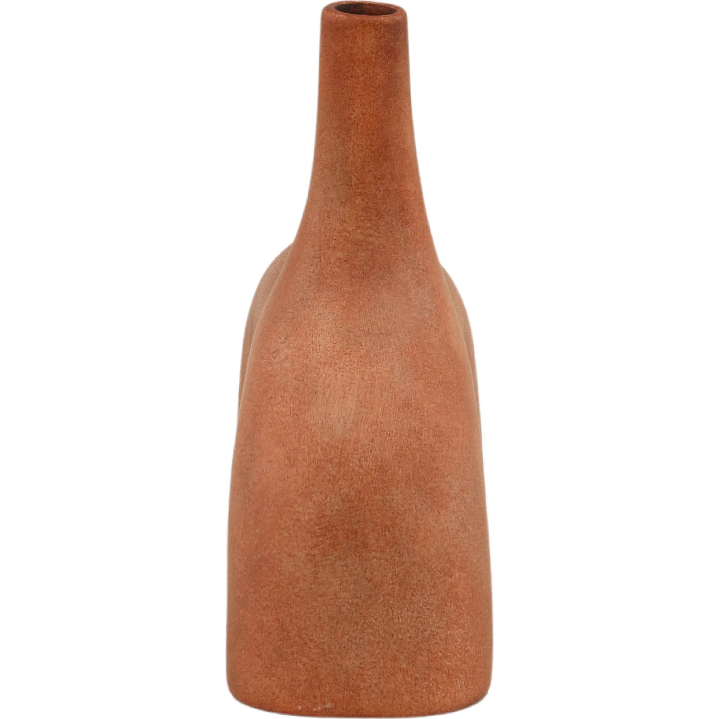 006 SI-2532902 | Additional Silo | Delmer Vase by Arch & Plane in orange. Made from terracotta in a unique style.