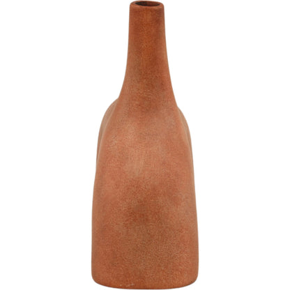 Delmer Vase by Arch & Plane in orange. Made from terracotta in a unique style.