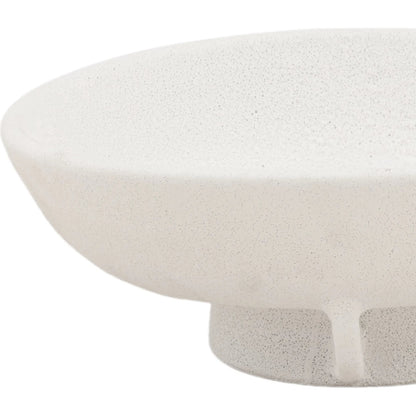 Mikayla Bowl by Arch & Plane in white. Made from terracotta in a unique style.