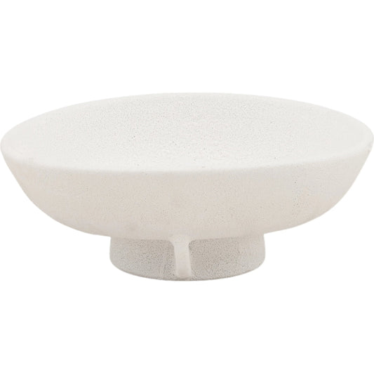 Mikayla Bowl by Arch & Plane in white. Made from terracotta in a unique style.