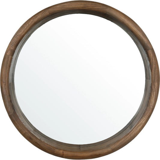 Vanessa Mirror by Arch & Plane in brown. Made from mindi wood in a unique style.