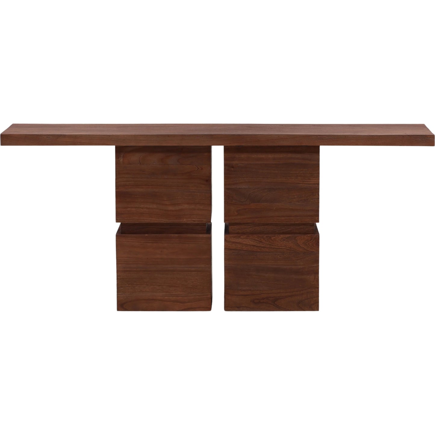 002 SI-2532907 | Additional Silo | Cornelius Console Table by Arch & Plane in medium brown. Made from mindi wood in a unique style.