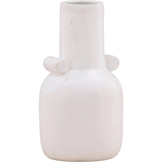 Irene Vase by Arch & Plane in white. Made from terracotta in a unique style.
