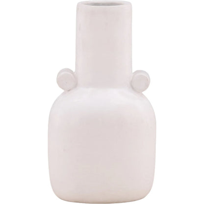 Irene Vase by Arch & Plane in white. Made from terracotta in a unique style.