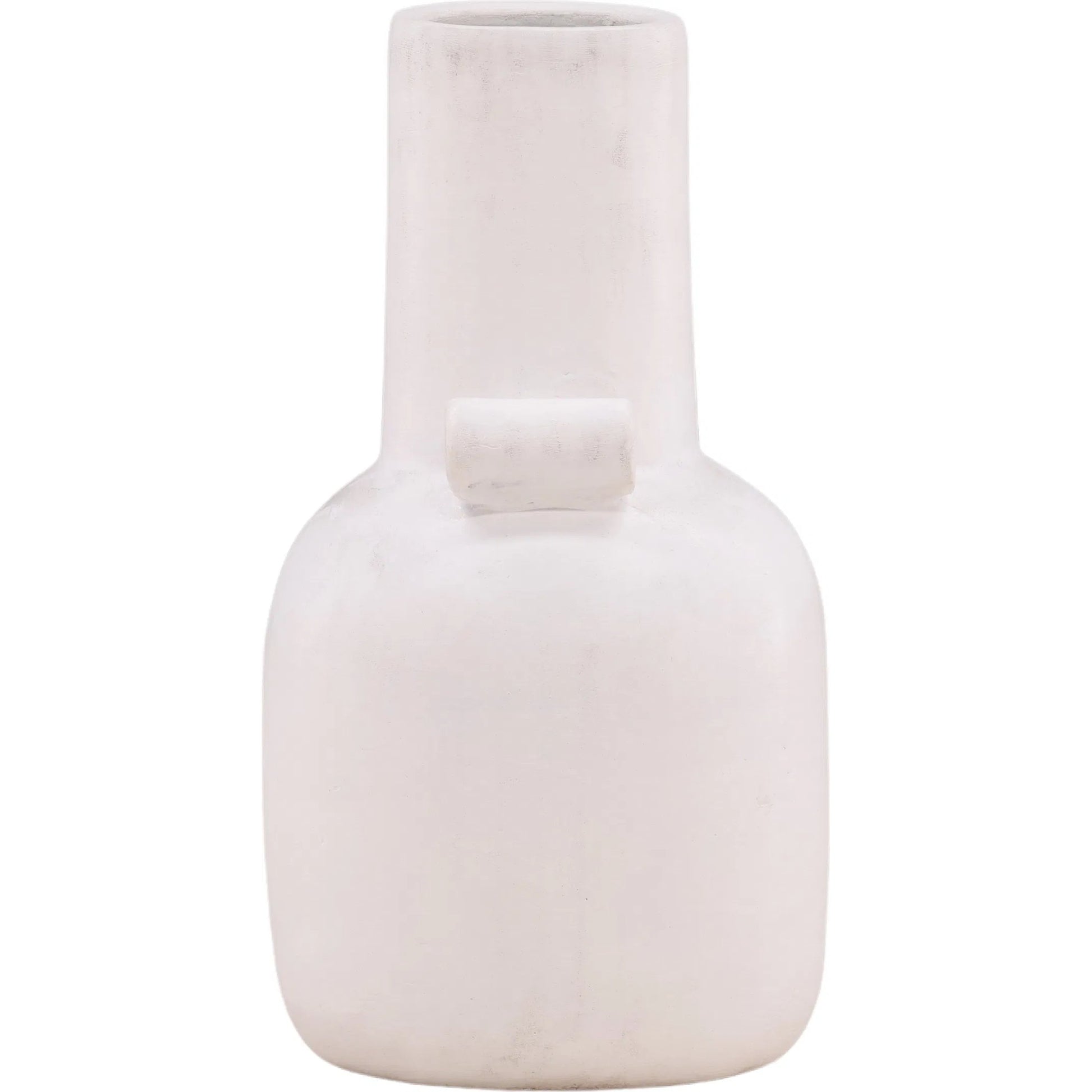 Irene Vase by Arch & Plane in white. Made from terracotta in a unique style.