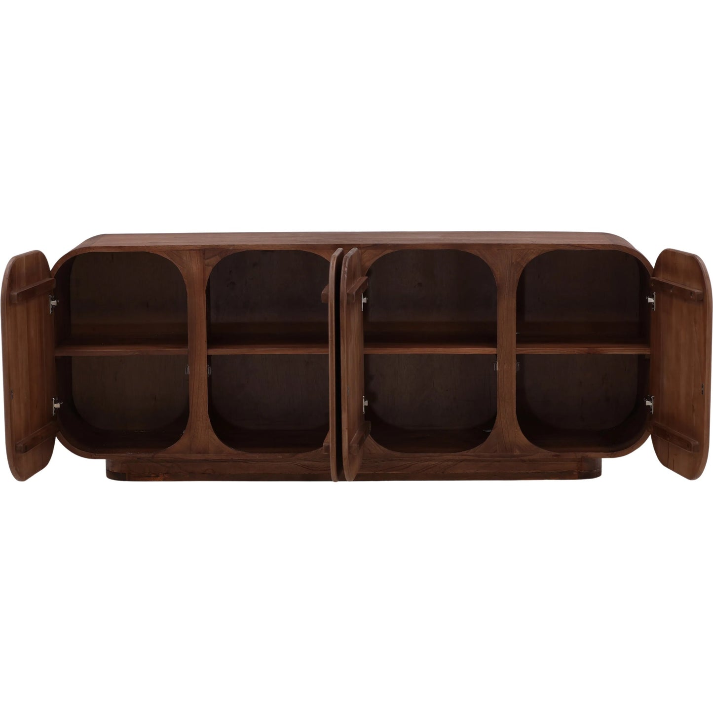 004 SI-2532912 | Additional Silo | Marquez Sideboard by Arch & Plane in medium brown. Made from mindi wood in a unique style.