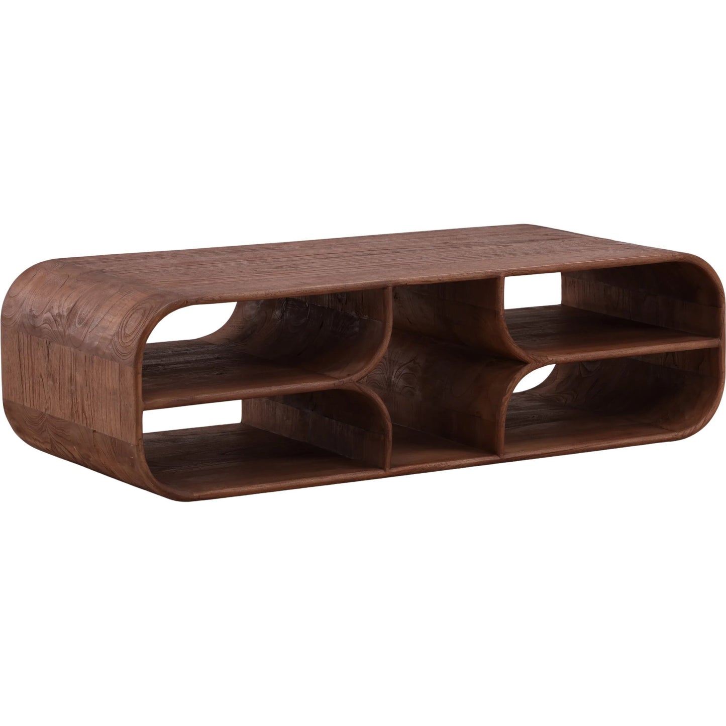 001 SI-2532913 | Primary Silo | Carlos Coffee Table by Arch & Plane in medium brown. Made from mindi wood in a unique style.
