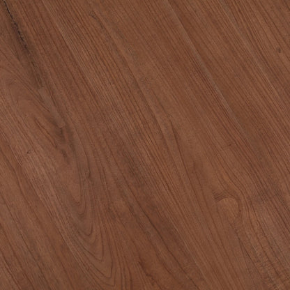 Belle Dining Table by Arch & Plane in medium brown. Made from mindi wood in a unique style.