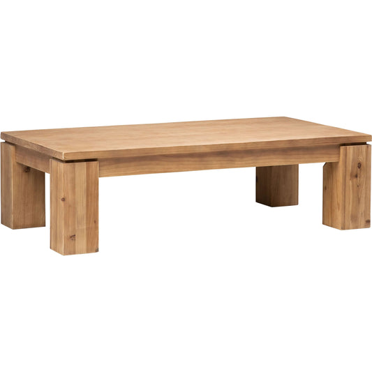 Amaya Coffee Table by Arch & Plane in natural. Made from reclaimed pine wood in a unique style.