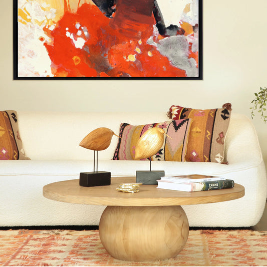 Belize Coffee Table by Arch & Plane in natural. Made from reclaimed pine wood in a unique style.