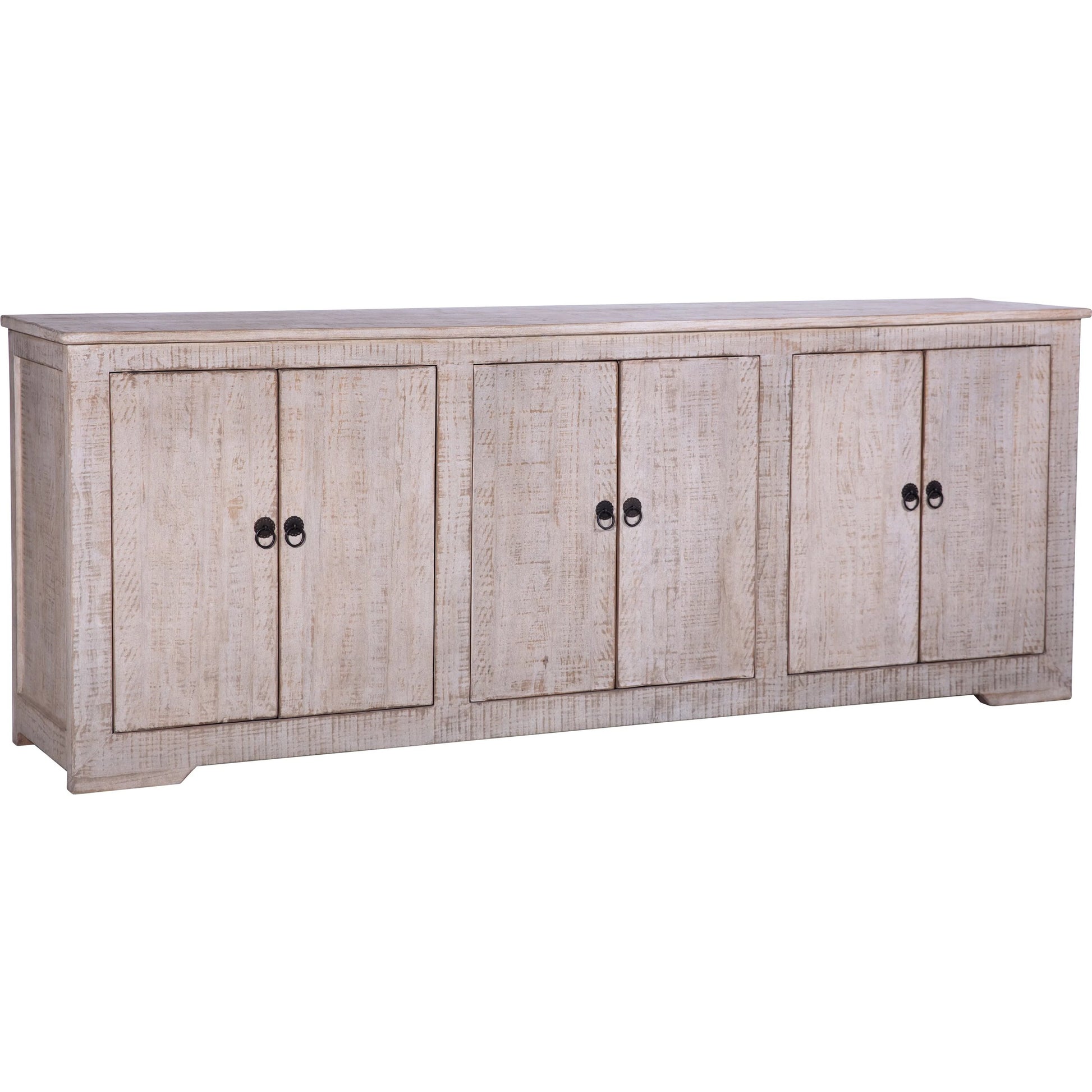 Berenice Sideboard by Arch & Plane in light warm wash. Made from reclaimed pine wood in a transitional style.
