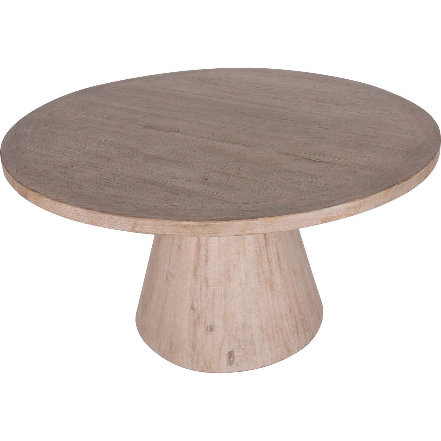 002 SI-1924502 | Additional Silo | Clint Round Reclaimed Pine Pedestal Dining Table by Arch & Plane in light brown. Made from reclaimed pine in a modern style.