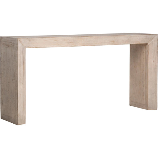 Hemsworth Solid Reclaimed Pine Console Table by Arch & Plane in natural, brown, white and light warm wash finish. Made from reclaimed pine wood in a modern style.