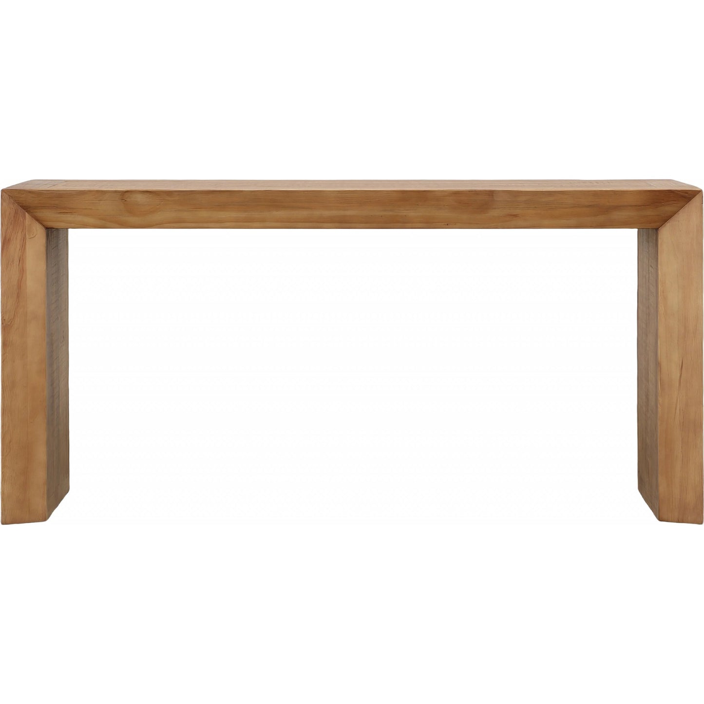 002 SI-2350782 | Additional Silo | Meaghan Solid Reclaimed Pine Console Table by Arch & Plane in natural. Made from solid reclaimed pine wood in a transitional style.